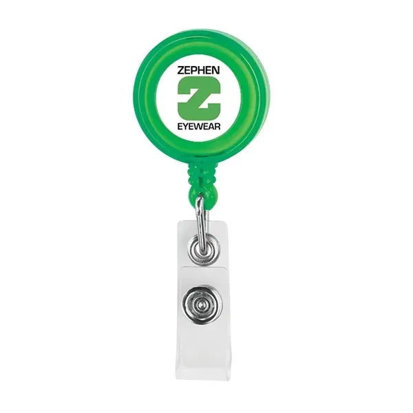Delfino Badge Holder with Crocodile Clip - Delfino Badge Holder with Crocodile Clip - Image 2 of 6