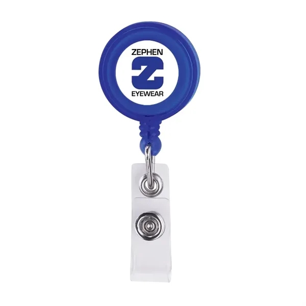 Delfino Badge Holder with Crocodile Clip - Delfino Badge Holder with Crocodile Clip - Image 3 of 6