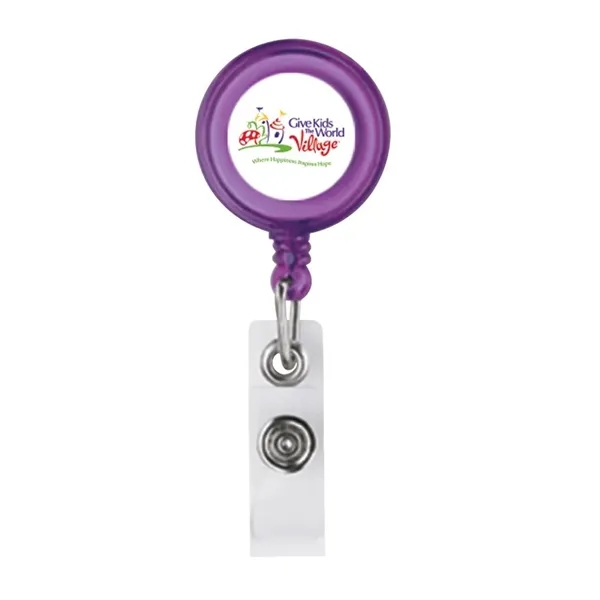 Delfino Badge Holder with Crocodile Clip - Delfino Badge Holder with Crocodile Clip - Image 4 of 6