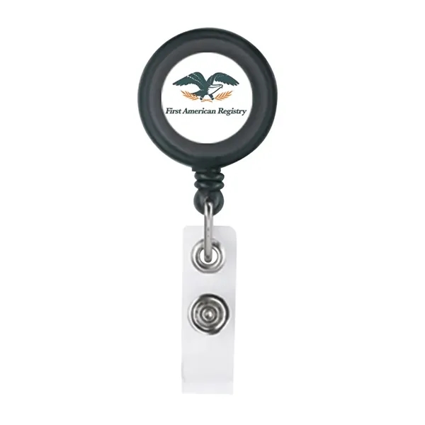 Delfino Badge Holder with Crocodile Clip - Delfino Badge Holder with Crocodile Clip - Image 6 of 6