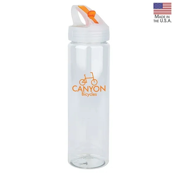 NEWPORT II 25 oz. PET Bottle with Flip Spout - NEWPORT II 25 oz. PET Bottle with Flip Spout - Image 7 of 7