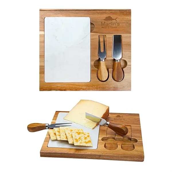 Carson 4-Piece Acacia Wood Cheese Set - Carson 4-Piece Acacia Wood Cheese Set - Image 0 of 1