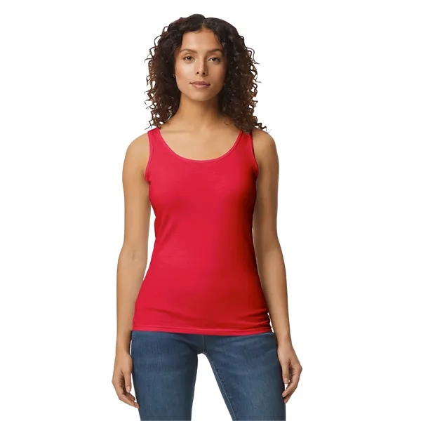 Gildan Softstyle Junior Fit Tank Top. - Gildan Softstyle Junior Fit Tank Top. - Image 8 of 11