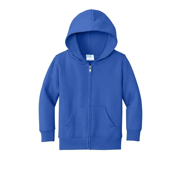 Port & Company Toddler Core Fleece Full-Zip Hooded Sweats... - Port & Company Toddler Core Fleece Full-Zip Hooded Sweats... - Image 10 of 23