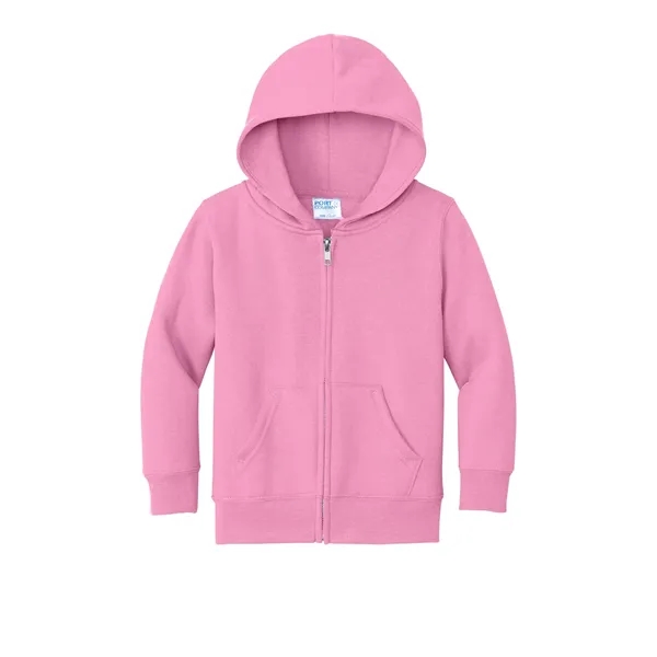 Port & Company Toddler Core Fleece Full-Zip Hooded Sweats... - Port & Company Toddler Core Fleece Full-Zip Hooded Sweats... - Image 18 of 23
