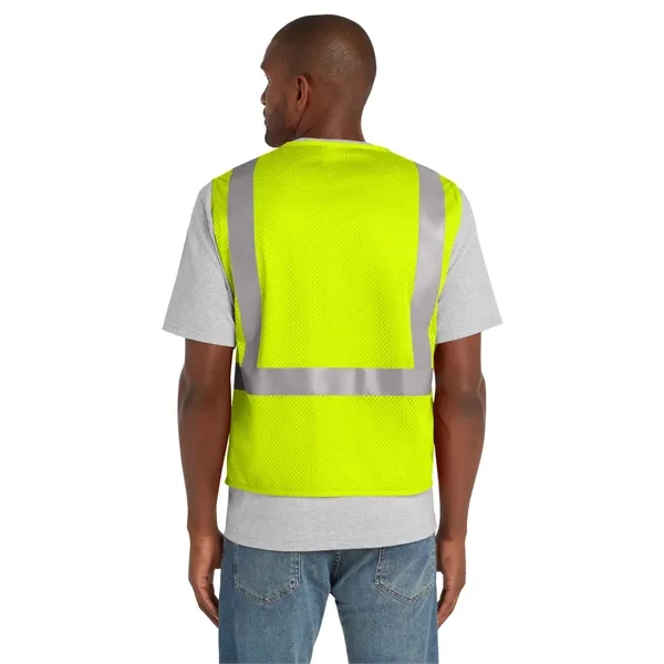 CornerStone ANSI 107 Class 2 Mesh Zippered Vest. - CornerStone ANSI 107 Class 2 Mesh Zippered Vest. - Image 6 of 10