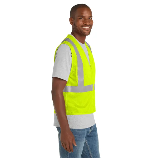 CornerStone ANSI 107 Class 2 Mesh Zippered Vest. - CornerStone ANSI 107 Class 2 Mesh Zippered Vest. - Image 7 of 10