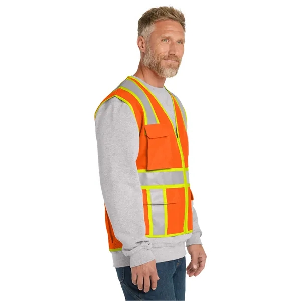 CornerStone ANSI 107 Class 2 Surveyor Zippered Two-Tone V... - CornerStone ANSI 107 Class 2 Surveyor Zippered Two-Tone V... - Image 2 of 10
