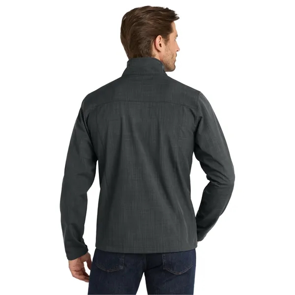 Eddie Bauer Shaded Crosshatch Soft Shell Jacket. - Eddie Bauer Shaded Crosshatch Soft Shell Jacket. - Image 6 of 13