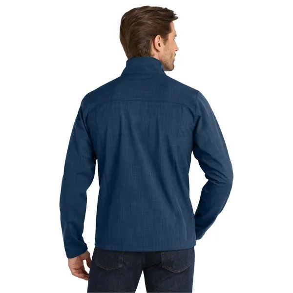 Eddie Bauer Shaded Crosshatch Soft Shell Jacket. - Eddie Bauer Shaded Crosshatch Soft Shell Jacket. - Image 11 of 13