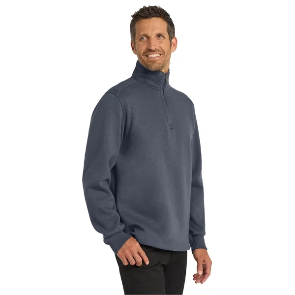 Port Authority Slub Fleece 1/4-Zip Pullover. - Port Authority Slub Fleece 1/4-Zip Pullover. - Image 13 of 15