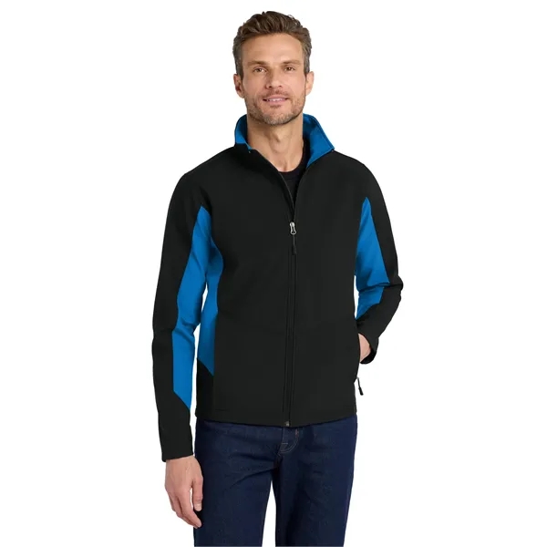 Port Authority Core Colorblock Soft Shell Jacket. - Port Authority Core Colorblock Soft Shell Jacket. - Image 9 of 16