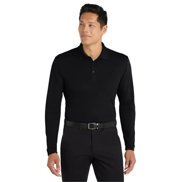 Port Authority Dry Zone UV Micro-Mesh Long Sleeve Polo - Port Authority Dry Zone UV Micro-Mesh Long Sleeve Polo - Image 0 of 30