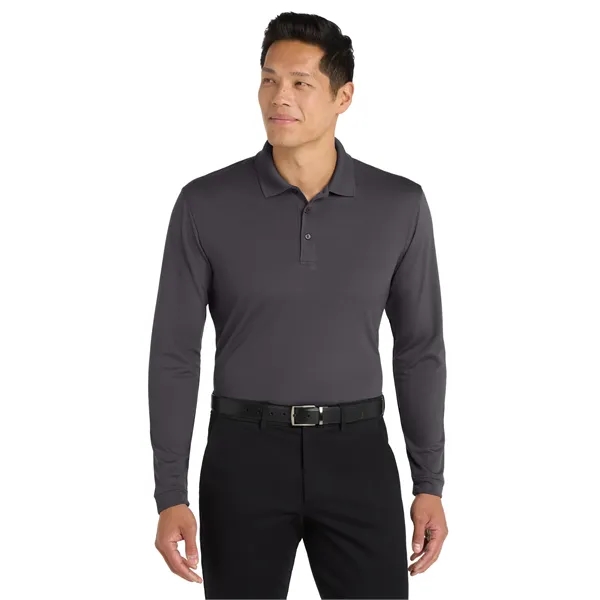 Port Authority Dry Zone UV Micro-Mesh Long Sleeve Polo - Port Authority Dry Zone UV Micro-Mesh Long Sleeve Polo - Image 5 of 30
