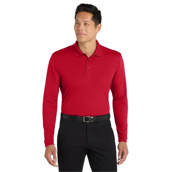 Port Authority Dry Zone UV Micro-Mesh Long Sleeve Polo - Port Authority Dry Zone UV Micro-Mesh Long Sleeve Polo - Image 10 of 30