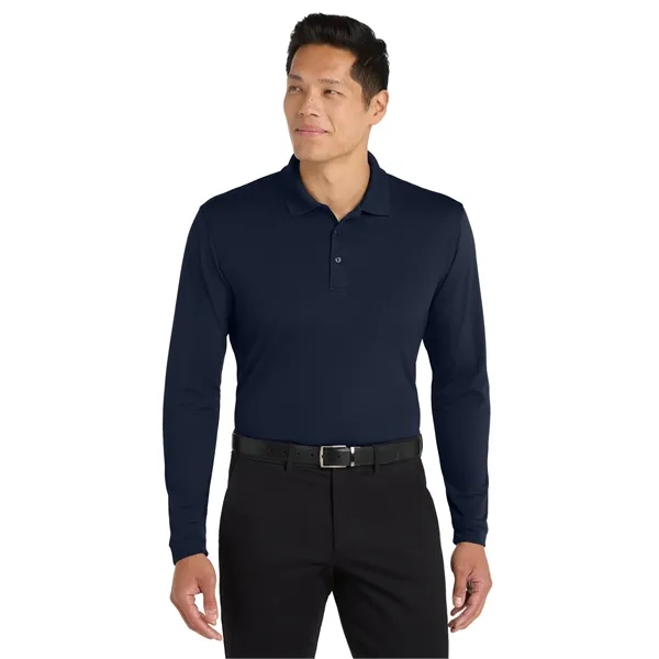 Port Authority Dry Zone UV Micro-Mesh Long Sleeve Polo - Port Authority Dry Zone UV Micro-Mesh Long Sleeve Polo - Image 15 of 30