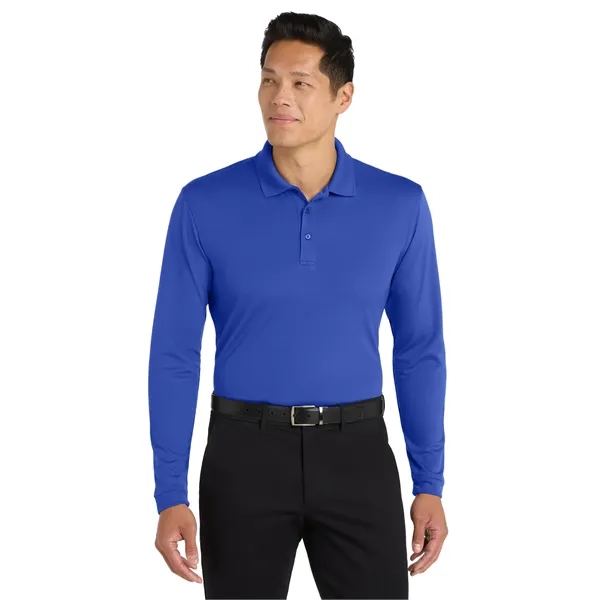 Port Authority Dry Zone UV Micro-Mesh Long Sleeve Polo - Port Authority Dry Zone UV Micro-Mesh Long Sleeve Polo - Image 20 of 30