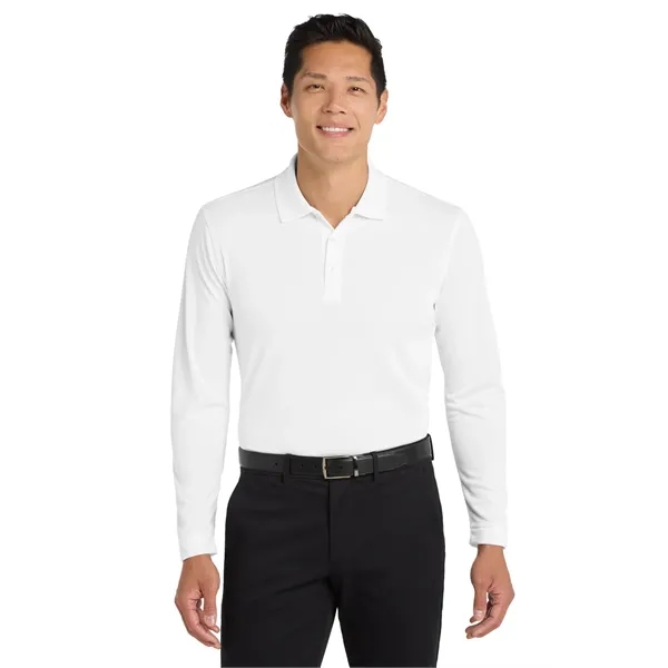 Port Authority Dry Zone UV Micro-Mesh Long Sleeve Polo - Port Authority Dry Zone UV Micro-Mesh Long Sleeve Polo - Image 25 of 30