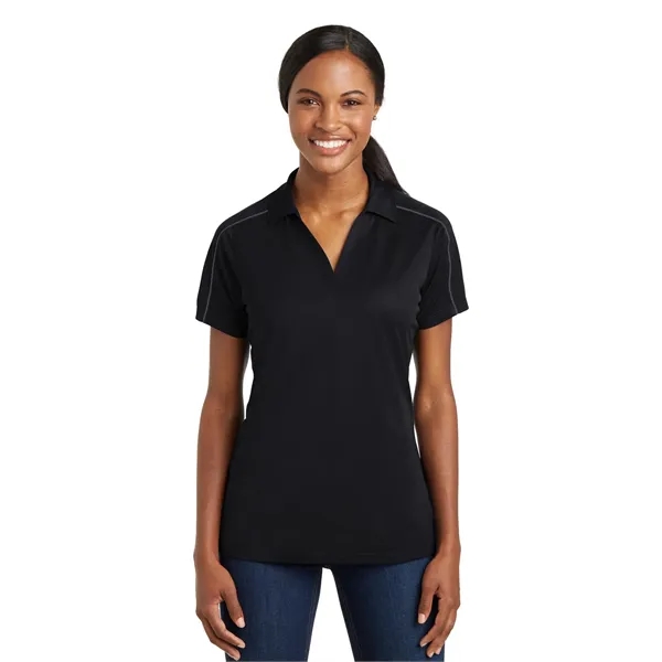 Sport-Tek Women's Micropique Sport-Wick Piped Polo. - Sport-Tek Women's Micropique Sport-Wick Piped Polo. - Image 0 of 25