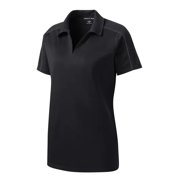 Sport-Tek Women's Micropique Sport-Wick Piped Polo. - Sport-Tek Women's Micropique Sport-Wick Piped Polo. - Image 3 of 25
