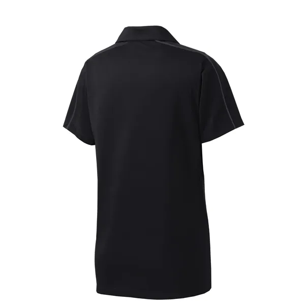 Sport-Tek Women's Micropique Sport-Wick Piped Polo. - Sport-Tek Women's Micropique Sport-Wick Piped Polo. - Image 5 of 25