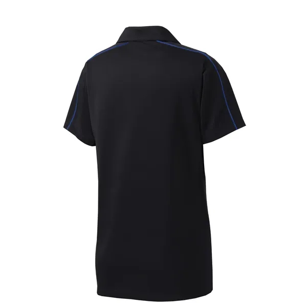 Sport-Tek Women's Micropique Sport-Wick Piped Polo. - Sport-Tek Women's Micropique Sport-Wick Piped Polo. - Image 10 of 25