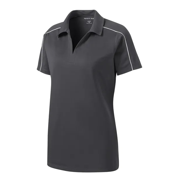 Sport-Tek Women's Micropique Sport-Wick Piped Polo. - Sport-Tek Women's Micropique Sport-Wick Piped Polo. - Image 19 of 25