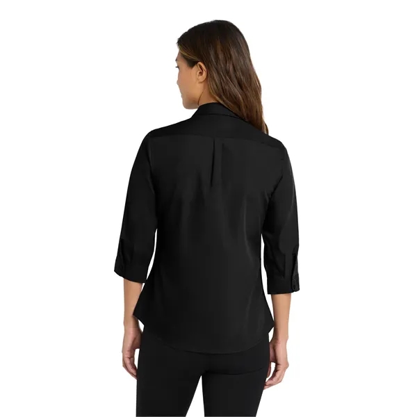 Port Authority Women's 3/4-Sleeve Carefree Poplin Shirt. - Port Authority Women's 3/4-Sleeve Carefree Poplin Shirt. - Image 1 of 14