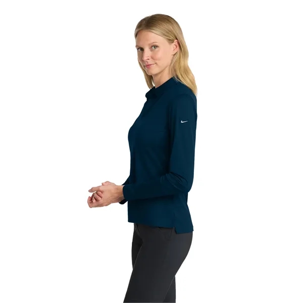 Nike Women's Dri-FIT Micro Pique 2.0 Long Sleeve Polo - Nike Women's Dri-FIT Micro Pique 2.0 Long Sleeve Polo - Image 22 of 35