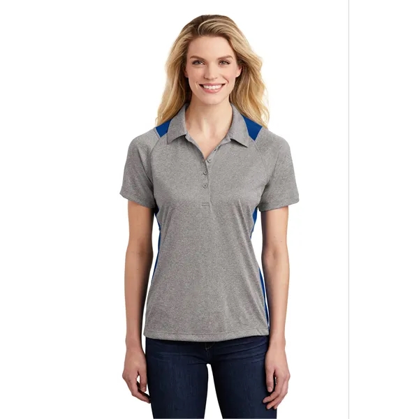 Sport-Tek Women's Heather Colorblock Contender Polo. - Sport-Tek Women's Heather Colorblock Contender Polo. - Image 32 of 50