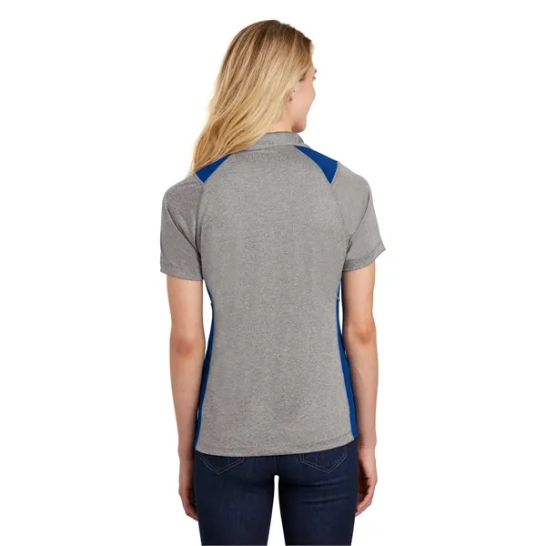 Sport-Tek Women's Heather Colorblock Contender Polo. - Sport-Tek Women's Heather Colorblock Contender Polo. - Image 34 of 50