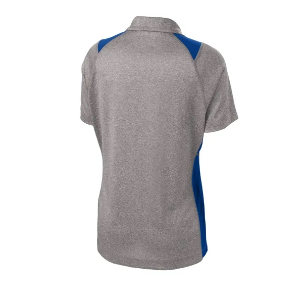 Sport-Tek Women's Heather Colorblock Contender Polo. - Sport-Tek Women's Heather Colorblock Contender Polo. - Image 40 of 50