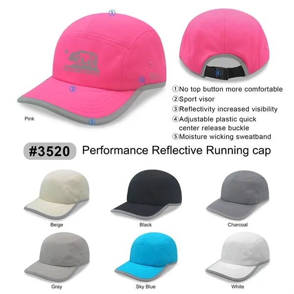 Reflective Safe Light Weight Running Cap - Reflective Safe Light Weight Running Cap - Image 0 of 8