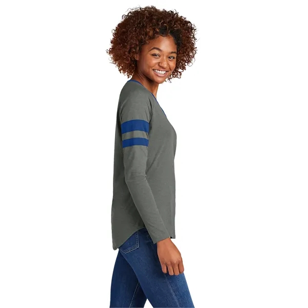 Sport-Tek Women's Halftime Stripe Long Sleeve V-Neck Tee - Sport-Tek Women's Halftime Stripe Long Sleeve V-Neck Tee - Image 11 of 24