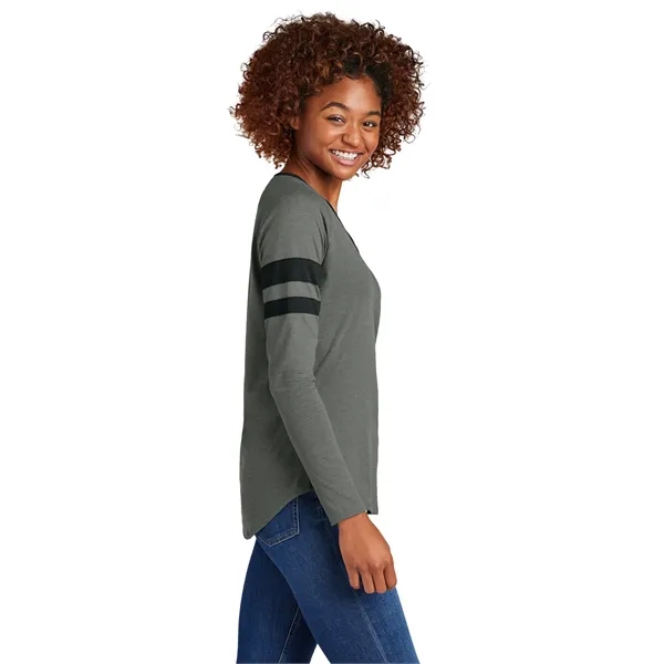 Sport-Tek Women's Halftime Stripe Long Sleeve V-Neck Tee - Sport-Tek Women's Halftime Stripe Long Sleeve V-Neck Tee - Image 16 of 24