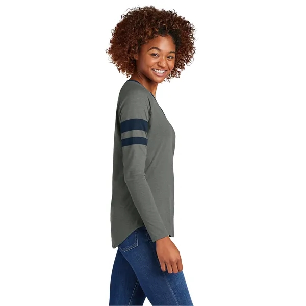 Sport-Tek Women's Halftime Stripe Long Sleeve V-Neck Tee - Sport-Tek Women's Halftime Stripe Long Sleeve V-Neck Tee - Image 21 of 24