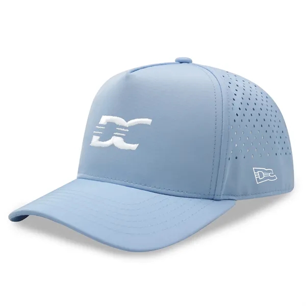5 Panel Sport Trucker Cap w/Laser Cut Mesh Back - 5 Panel Sport Trucker Cap w/Laser Cut Mesh Back - Image 1 of 16
