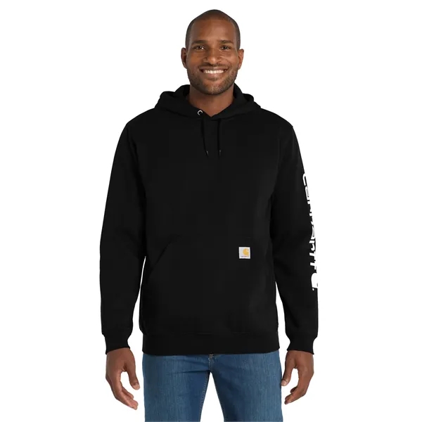 Carhartt Midweight Hooded Logo Sweatshirt - Carhartt Midweight Hooded Logo Sweatshirt - Image 0 of 25