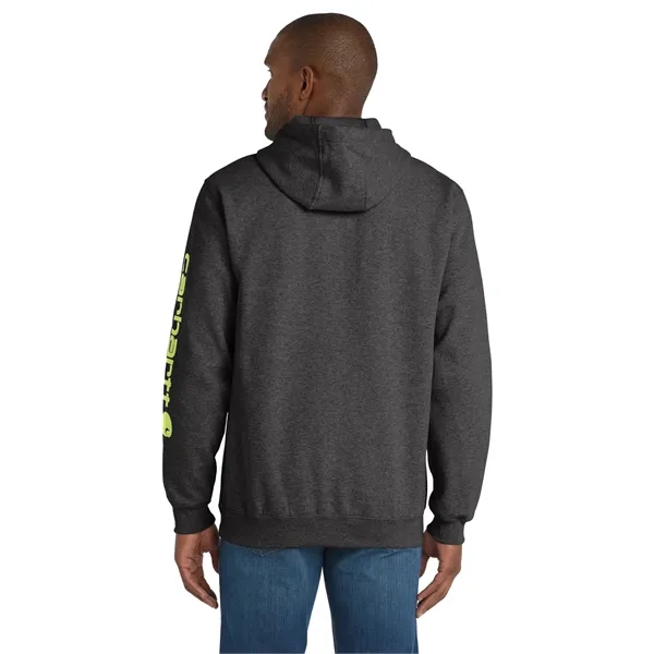 Carhartt Midweight Hooded Logo Sweatshirt - Carhartt Midweight Hooded Logo Sweatshirt - Image 5 of 25