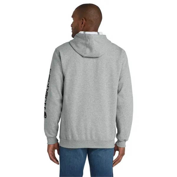 Carhartt Midweight Hooded Logo Sweatshirt - Carhartt Midweight Hooded Logo Sweatshirt - Image 14 of 25