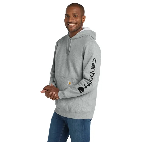 Carhartt Midweight Hooded Logo Sweatshirt - Carhartt Midweight Hooded Logo Sweatshirt - Image 15 of 25