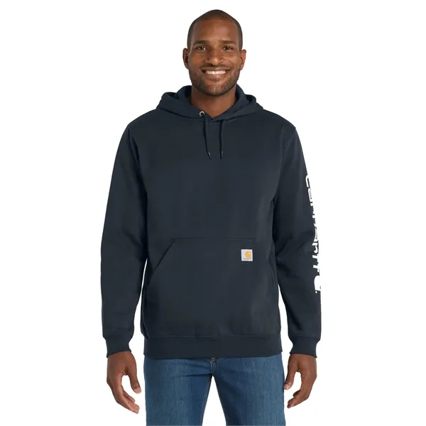 Carhartt Midweight Hooded Logo Sweatshirt - Carhartt Midweight Hooded Logo Sweatshirt - Image 18 of 25