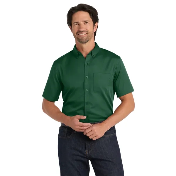 Port Authority Short Sleeve SuperPro React Twill Shirt. - Port Authority Short Sleeve SuperPro React Twill Shirt. - Image 8 of 70