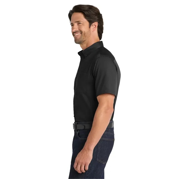 Port Authority Short Sleeve SuperPro React Twill Shirt. - Port Authority Short Sleeve SuperPro React Twill Shirt. - Image 16 of 70