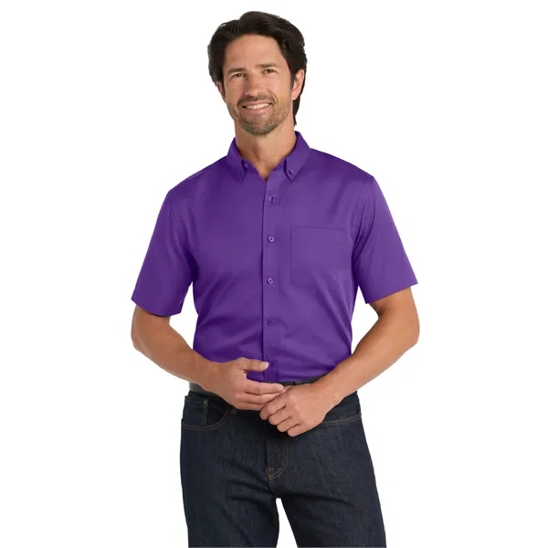 Port Authority Short Sleeve SuperPro React Twill Shirt. - Port Authority Short Sleeve SuperPro React Twill Shirt. - Image 22 of 70