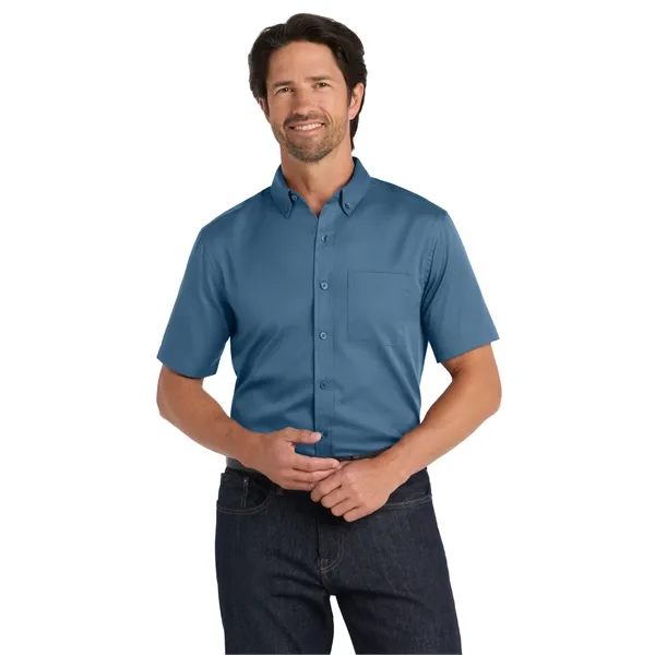 Port Authority Short Sleeve SuperPro React Twill Shirt. - Port Authority Short Sleeve SuperPro React Twill Shirt. - Image 27 of 70
