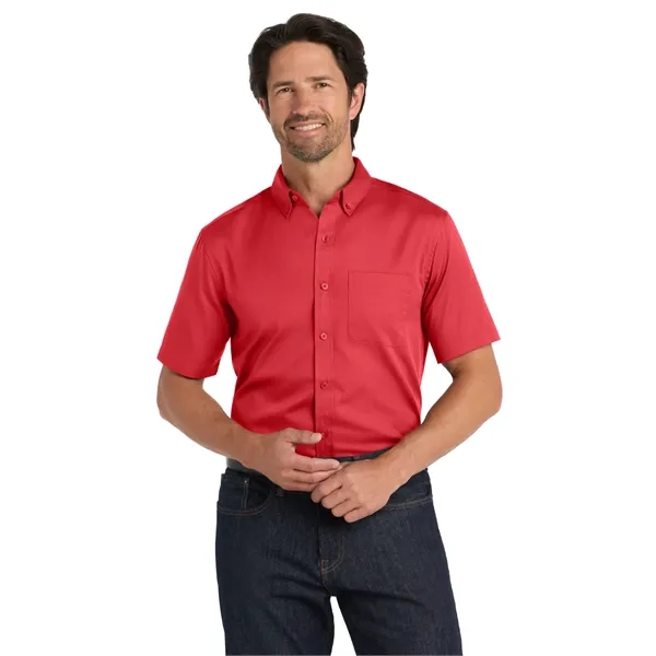 Port Authority Short Sleeve SuperPro React Twill Shirt. - Port Authority Short Sleeve SuperPro React Twill Shirt. - Image 30 of 70