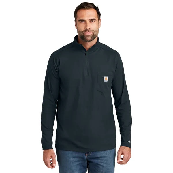 Carhartt Force 1/4-Zip Long Sleeve T-Shirt - Carhartt Force 1/4-Zip Long Sleeve T-Shirt - Image 13 of 19