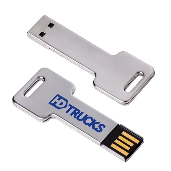 Universal Source® 1 GB Silver Key USB 2.0 Flash Drive - Universal Source® 1 GB Silver Key USB 2.0 Flash Drive - Image 0 of 1
