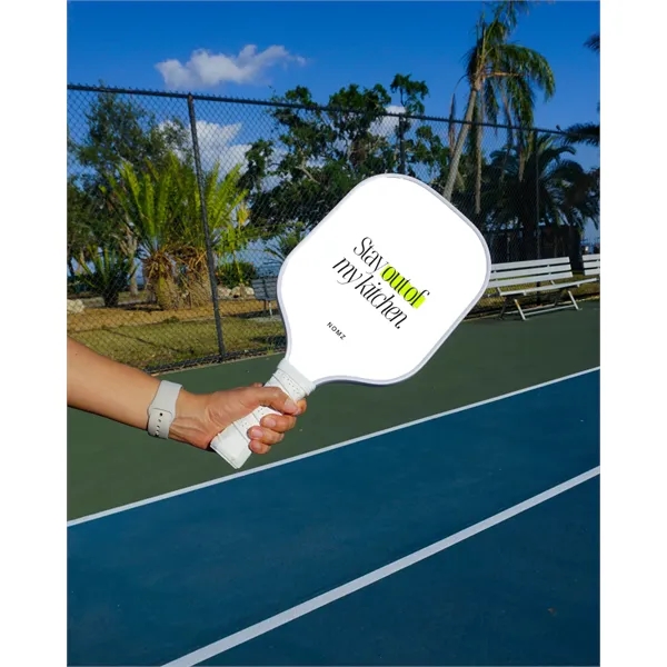 Custom Fiberglass Pickleball Paddle - White - Custom Fiberglass Pickleball Paddle - White - Image 4 of 5